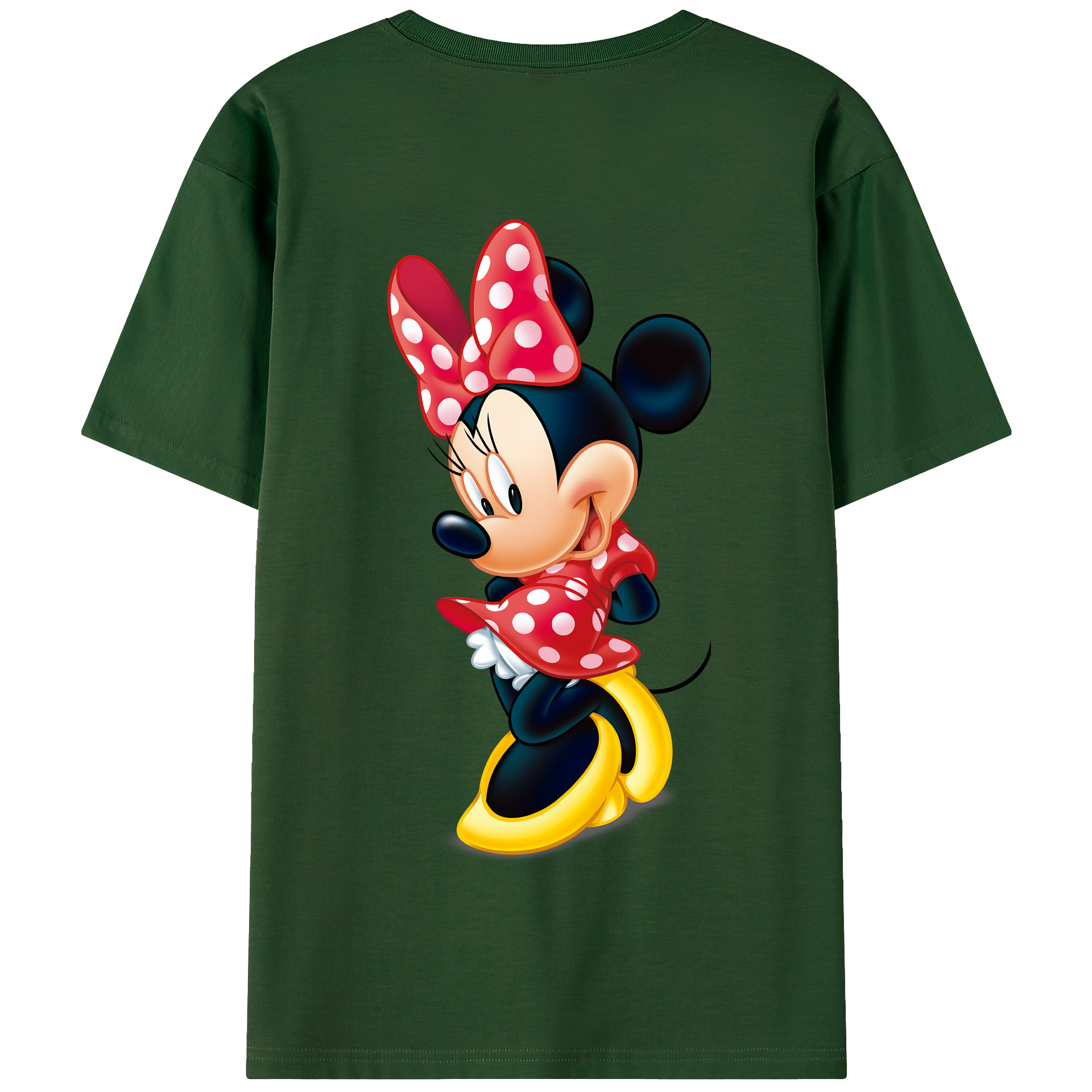 （画像用） ミッキーマウス Mickey Mouse 綿100％半袖Tシャツ（背面プリント）